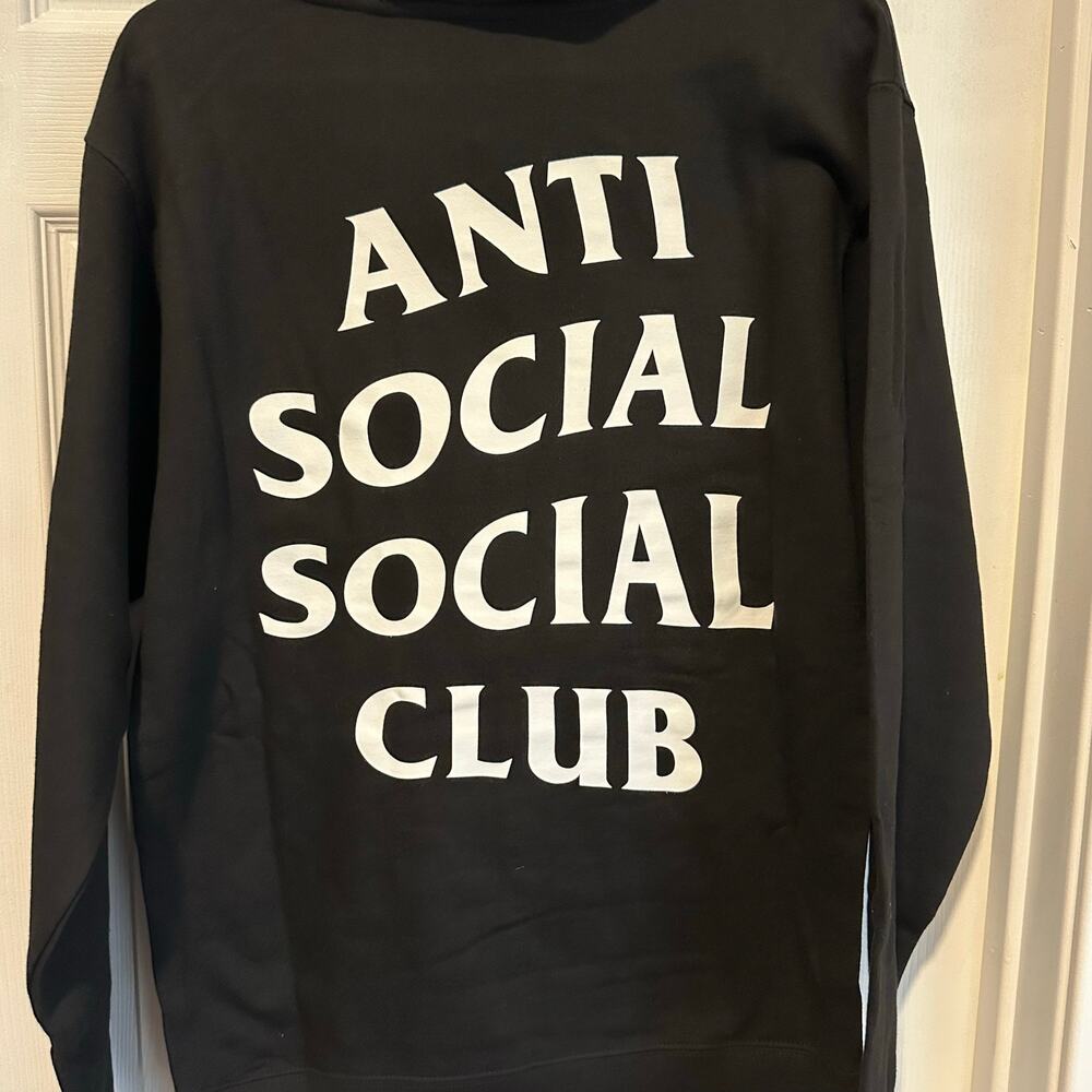 Anti Social Social Club Cigarette Hoodie Black (ASSW450) Men's Size Small